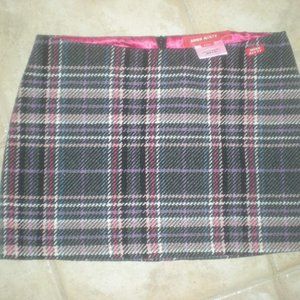 MISS SIXTY  Brand Vintage Y2K  Mini Skirt  Wool  Size Small NWOT Plaid